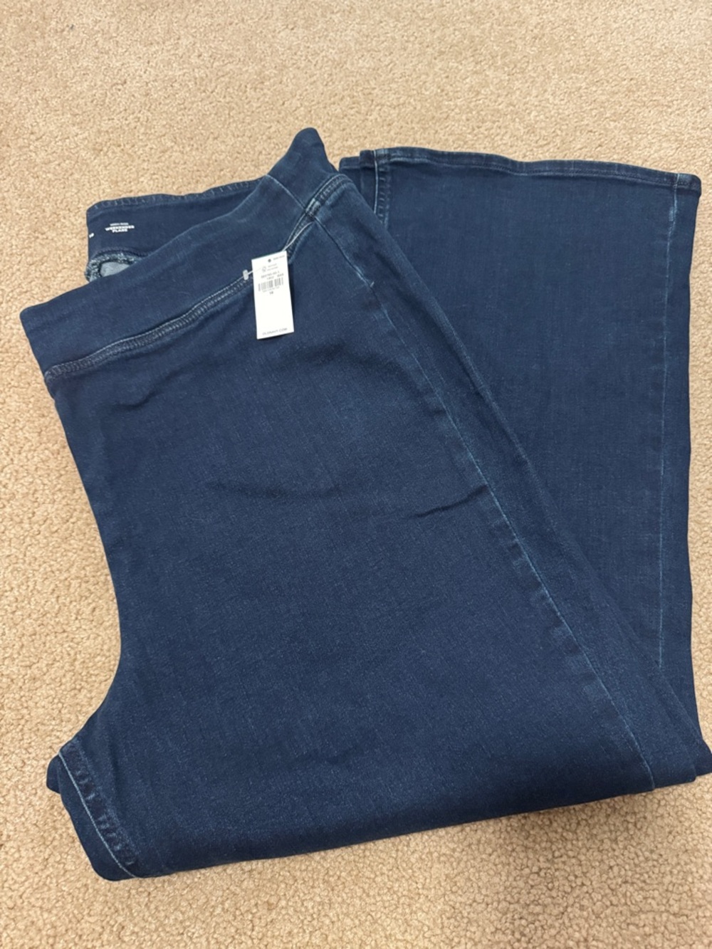 Old Navy Women's Dark Indigo Wide Leg Jeans